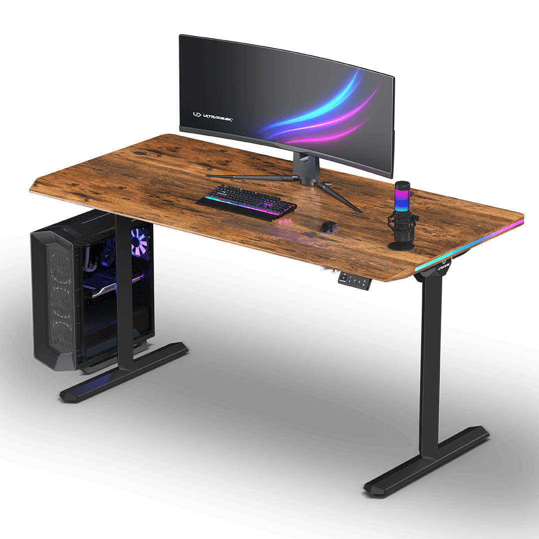 Ultradesk QUEST BLACK Braun